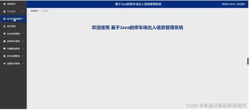 基于java的停车场出入信息管理系统2820n9计算机毕设ssm